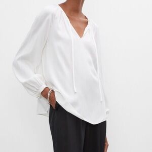 Club Monaco Tie Swing Top Size S